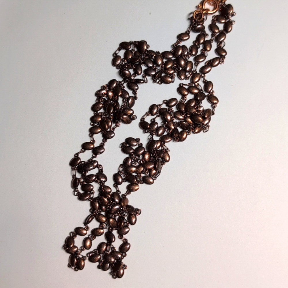 Handmade Copper Chain Two Strand - Picture 4 of 4